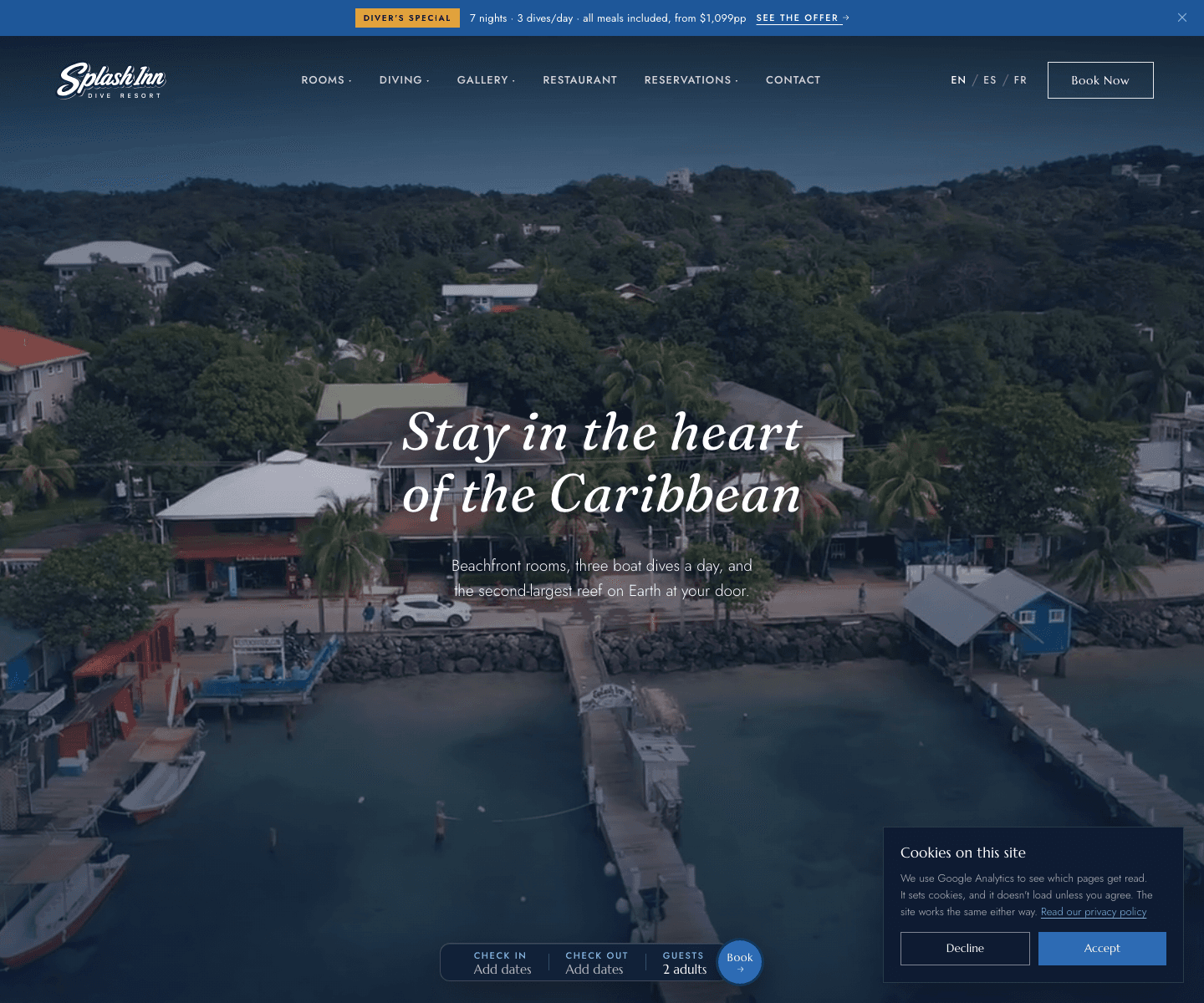 Rebuilding the Website for Roatán's #1 Rated Dive Resort, Trilingual and Measured Line by Line